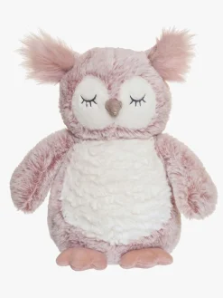 Dukker & Bamser|Teddykompaniet Bamse Ugle Tove 25 Cm, Lyserød Lyserød/Hvid