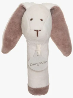 Babylegetøj|Teddykompaniet Diinglisar  Kanin Rangle, White
