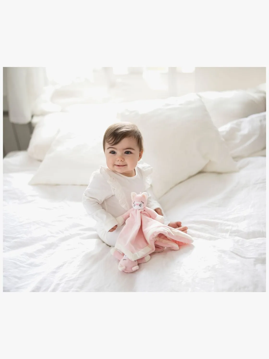 Stofbleer, Nusseklude & Babytæpper|Teddykompaniet Diinglisar Kat Nusseklud, Babypink