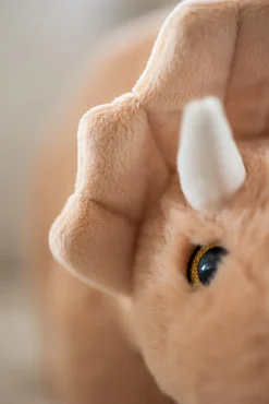 Dukker & Bamser|Teddykompaniet Dino Triceratops Bamse Stor, Abrikos