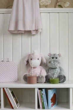 Teddykompaniet Dukker & Bamser-Flodhest Meleret 38 cm, Pistage