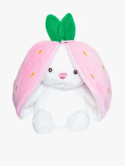 Dukker & Bamser|Teddykompaniet Kanin I Jordbær Med Lynlås Bamse