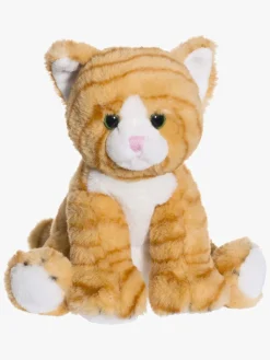 Dukker & Bamser|Teddykompaniet Katten Mimmi Hvid/Orange