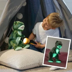 Dukker & Bamser|Teddykompaniet Selvlysende Dinosaur 28 Cm, Grøn
