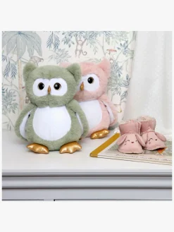 Dukker & Bamser|Teddykompaniet Selvlysende Ugle 22 Cm, Lyserød