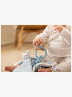 Babylegetøj|Teddykompaniet  Silikone & træ Bidering, Teal