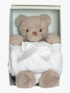 Teddykompaniet Dåbsgaver|Dukker & Bamser-Svea Bamse med Tæppe i Gaveæske,