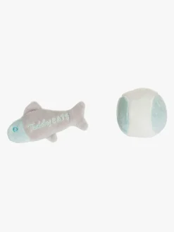 Dukker & Bamser|Teddykompaniet Teddy Cats Legesæt Grøn/Grå