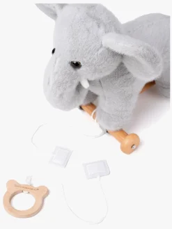 Babylegetøj|Teddykompaniet Trækdyr Elefant Grå