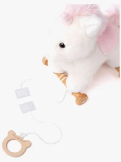Babylegetøj|Teddykompaniet Trækdyr Enhjørning Hvid