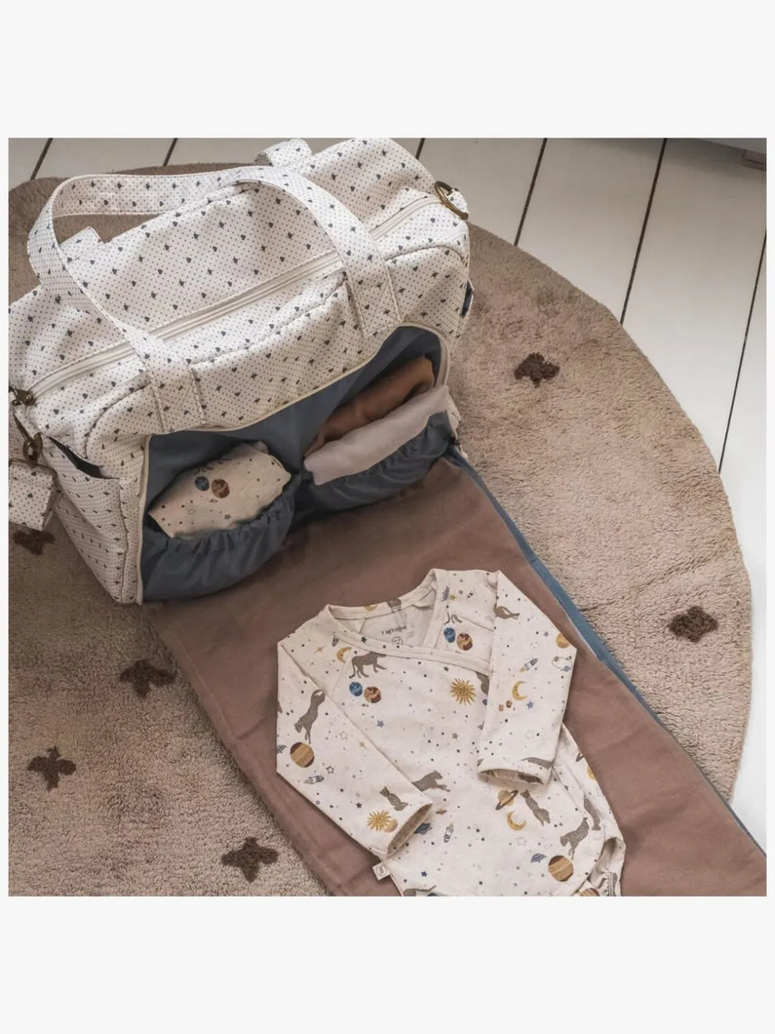 Pusletasker|Thatsmine That's Mine Benne Pusletaske, Lots of Love Sky Beige/Blå