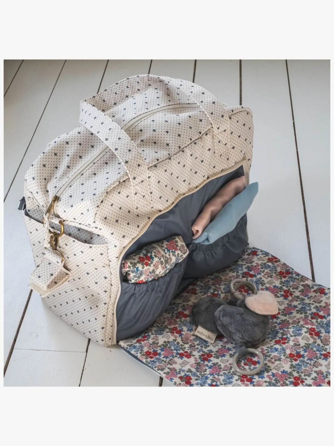 Pusletasker|Thatsmine That's Mine Benne Pusletaske, Lots of Love Sky Beige/Blå