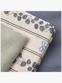 Stofbleer, Nusseklude & Babytæpper|Thatsmine That's Mine Bora Tæppe/ Stofble i Musselin 3-pak, Bell Flower