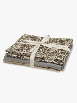 Stofbleer, Nusseklude & Babytæpper|Thatsmine That's Mine Bora Tæppe/ Stofble i Musselin 3-pak, Flora Bunnies Rose Taupe Flerfarvet