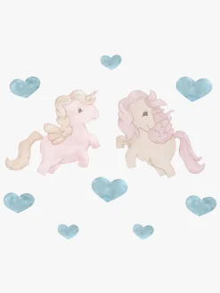 Interiør|Thatsmine That's Mine Vægklistermærker Unicorn Twins, Rose
