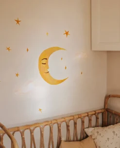 Interiør|Thatsmine That's Mine Wallsticker Moon Lyserød