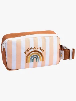 Tasker|TheCottonCloud The Cotton Cloud Bæltetaske, Rainbow Orange/Hvid