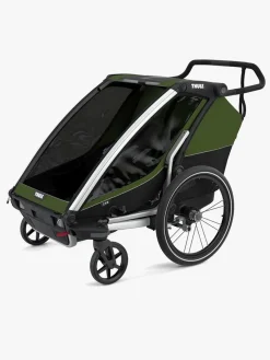 Aktivitetsvogne|Thule Chariot Cab 2 Cykelanhænger, Cypress Green
