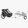 Aktivitetsvogne|Thule Chariot Cross 2 Cykelanhænger inkl. Skisæt, Dark Slate G3