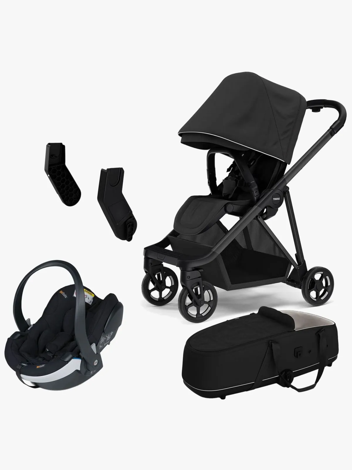 Autostole 0-13 Kg|Vognpakker|Thule Shine Duovogn inkl. BeSafe iZi Go Modular X2, Black/Black