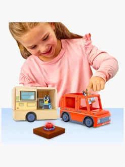 Legetøjsbiler & -Fartøjer|TileTown Tile Town Bluey Magnetisk Byggesæt Campingvognssæt