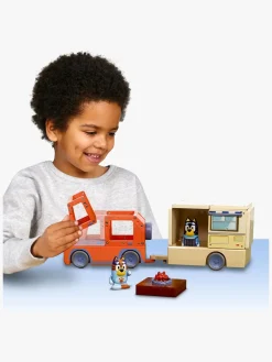 Legetøjsbiler & -Fartøjer|TileTown Tile Town Bluey Magnetisk Byggesæt Campingvognssæt