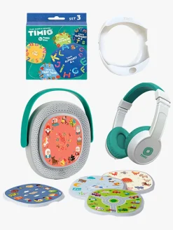 Lærerig Leg|TIMIO Tilbehør og Skivepakke, Tid, Grøntsager & Alfabet