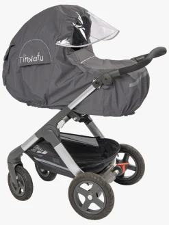 Vogntilbehør|Tinkafu Regnslag m. Skærm, Magic Print Grå