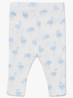 Underdele|TinyTreasure Tiny Treasure Lexi Leggings 2-pak, Blue/Flamingo Blå/Hvid