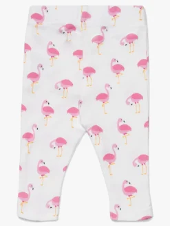 Underdele|TinyTreasure Tiny Treasure Lexi Leggings 2-pak, White/Flamingo Lyserød/Hvid