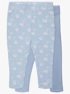 Underdele|TinyTreasure Tiny Treasure Lexi Leggings 2-pak, Baby Blue Blå