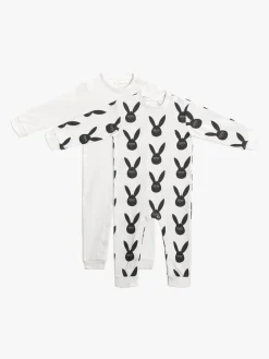 Børn TinyTreasure Heldragter-Tiny Treasure Maxime Heldragt 2-pak, White