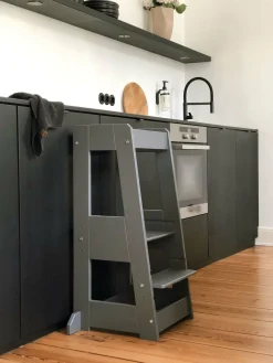 Børn tiSsi Børnemøbler-Læringstårn, Beech Grey