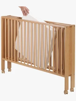 Børn tiSsi Børnesenge & Tilbehør- Sammeklappelig Tremmeseng med Madras,