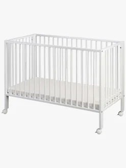 Børn tiSsi Børnesenge & Tilbehør- Sammeklappelig Tremmeseng med Madras,