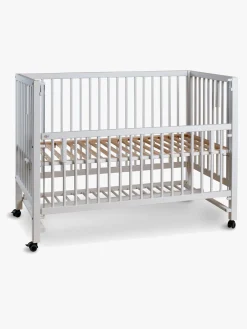 Børn tiSsi Børnesenge & Tilbehør-XXL Bedside Crib HAJO 120x60, Hvid