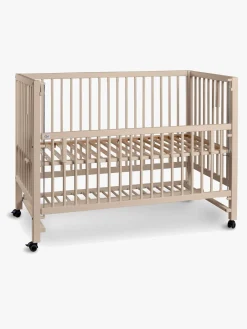 Børn tiSsi Børnesenge & Tilbehør-XXL Bedside Crib HAJO 120x60, Silk Beige