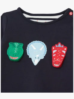 Børn TomJoule Overdele-Tom Joule Chomp T-shirt, Navy Dinosaur
