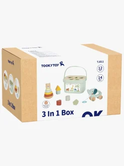 Legetøj Til Børn På 0-10 År|Babylegetøj|TookyToy Tooky Toy 3-i-1 Boks Aktivitetslegetøj