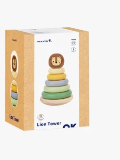 Babylegetøj|TookyToy Tooky Toy Løve Stabeltårn, Multifarvet Flerfarvet