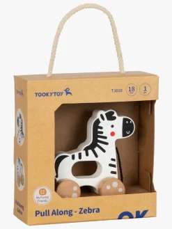 Trælegetøj|TookyToy Tooky Toy Træklegetøj Zebra Flerfarvet