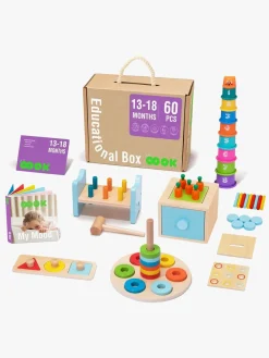 Børn TookyToy Legetøj Til Børn På 0-10 År|Babylegetøj-Aktivitetskasse 13-18 Måneder