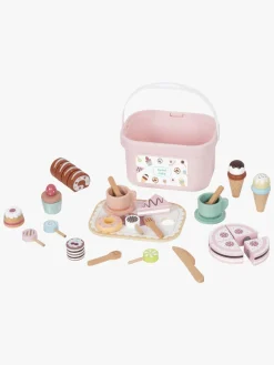 Rolleleg|TookyToy Cutting Spisesæt, Pink Lyserød