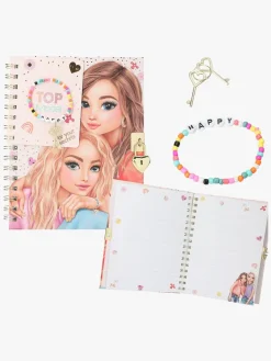 Kreativt Legetøj|TOPModel Dagbog med Hjertelås & Armbånd Lyserød