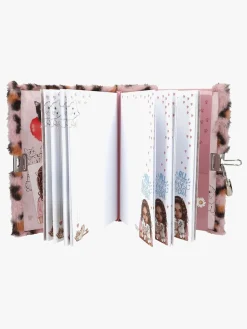 TOPModel Kreativt Legetøj-Dagbog Pelset med Hjertelås, Pink