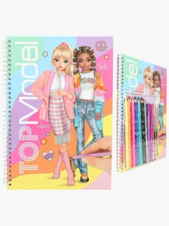 Kreativt Legetøj|TOPModel Designbog med Farveblyanter