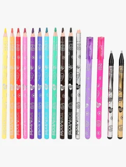 Kreativt Legetøj|TOPModel Designbog med Farveblyanter