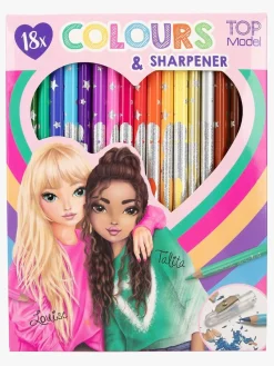 TOPModel Kreativt Legetøj-Farveblyanter med Blyantspidser