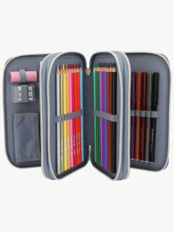 Kreativt Legetøj|TOPModel Penalhus med 3 Rum Cat Love Blå