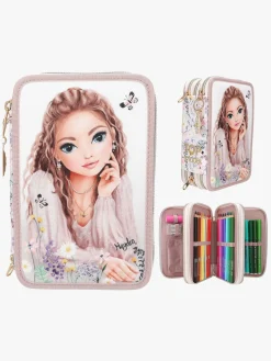 Kreativt Legetøj|TOPModel SUMMER FEELING Penalhus med 3 Rum, Light pink Lyserød